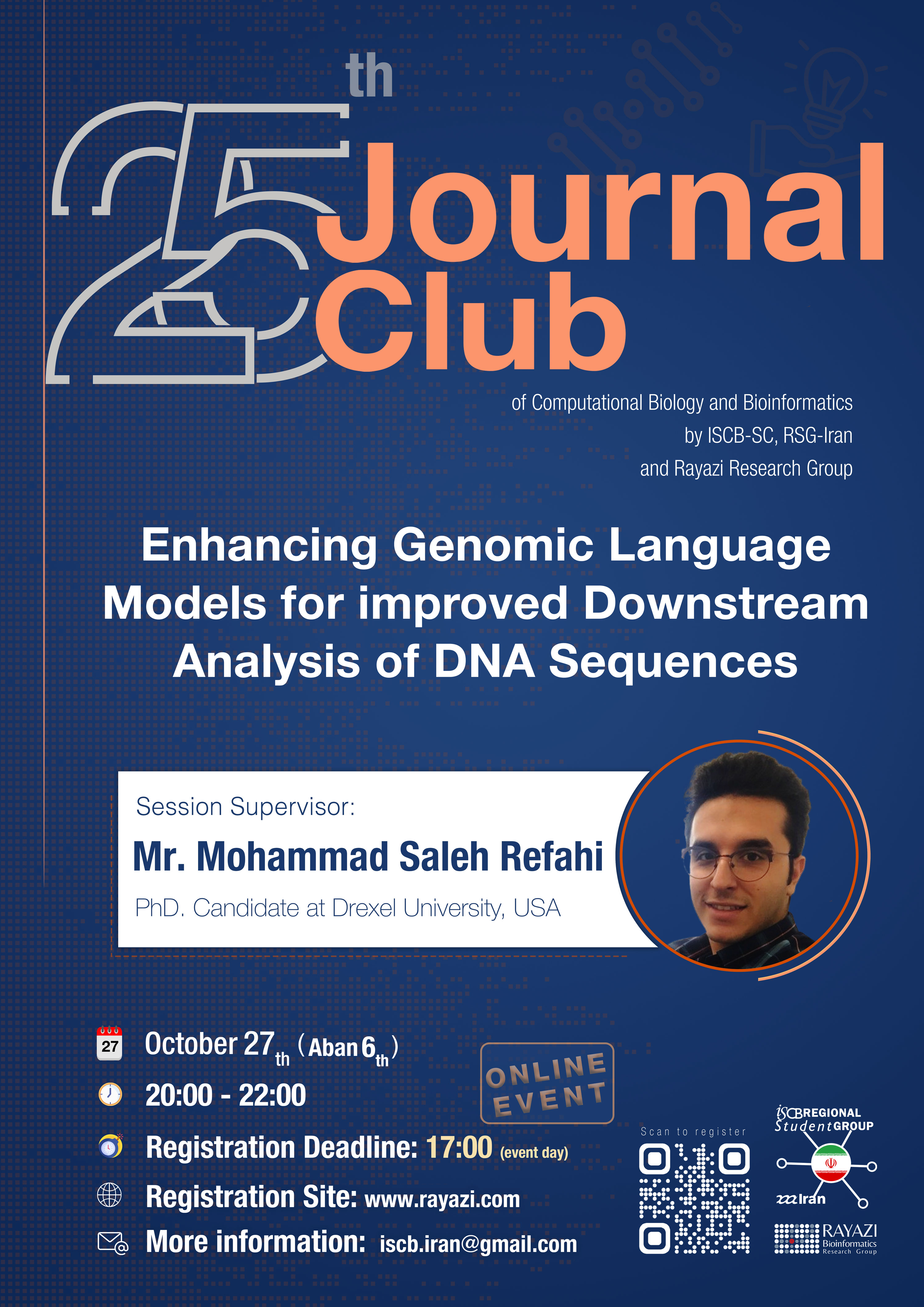 Journal Club - Mr. Mohammad Saleh Refahi